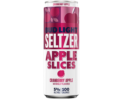 Bud Light Seltzer Apple Slices Cranberry Apple